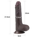 7'' Sliding Skin Dual Layer Dong - Black Lovetoy