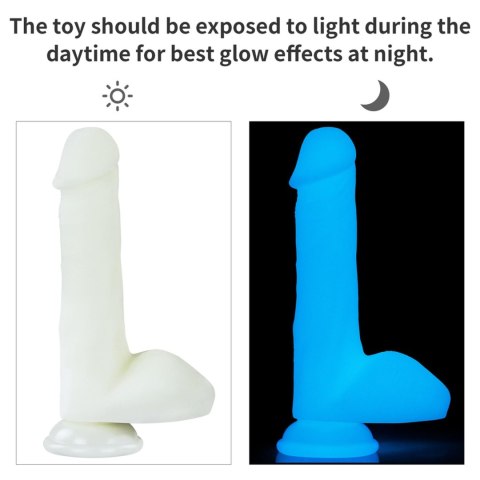 Dildo Lovetoy Lumino Play silikonowe świecące 20 cm Lovetoy