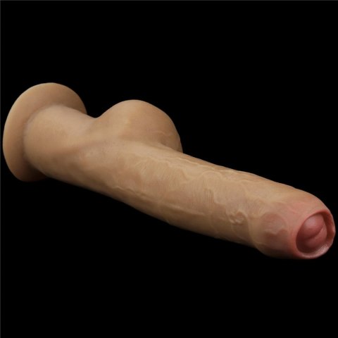 Dildo realistyczne dwuwarstwowe silikonowe Lovetoy z uchwytem 28 cm Lovetoy