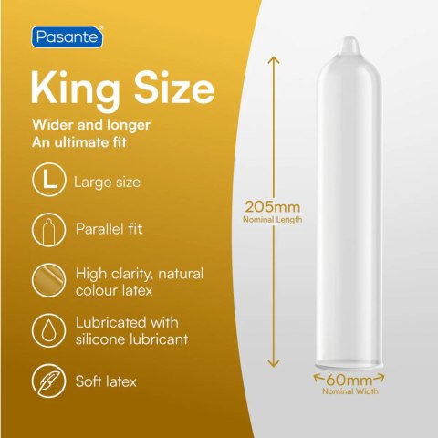 Pasante King Size Condoms 12 pcs Pasante