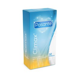 Prezerwatywy Pasante Climax prążkowane rozgrzewająco chłodzące 12 szt Pasante