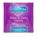 Prezerwatywy Pasante Ribs Dots Intensity prążkowane kropkowane 144 szt Pasante
