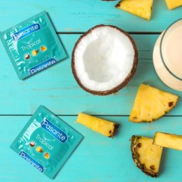 Prezerwatywy Pasante Tropical mango ananas kokos 144 szt Pasante