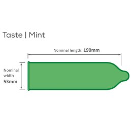 Prezerwatywy miętowe chłodzące Pasante Mint zielone 144 szt Pasante