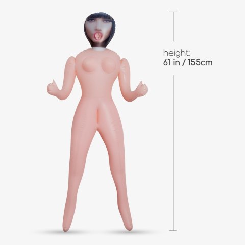 Lalka dmuchana Crushious Paola Nauczycielka z masturbatorem 155 cm Crushious