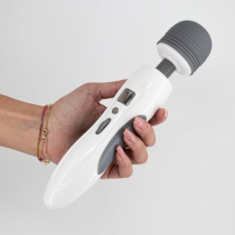 Masażer wand Crushious Harlequin z podgrzewaniem USB 27 cm Crushious