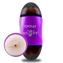 Masturbator Happy Cup dwuotworowy fioletowy 19 cm MX