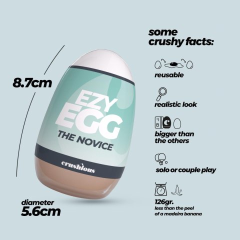 Masturbator jajko Crushious Ezy Egg 8,7 cm Crushious