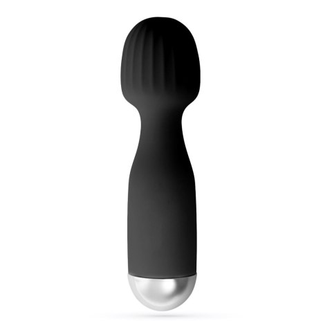 Mini wibrator wand Crushious Wanderlust czarny USB 15 cm Crushious