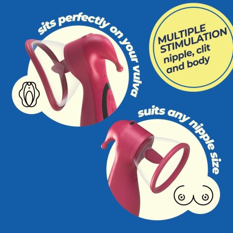 Stymulator ssący Crushious Saci silikonowy USB 17,7 cm Crushious