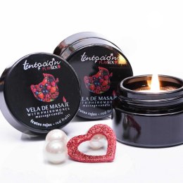 Świeca do masażu z feromonami Tentación Play Sex czerwone owoce 20ml Tentación Play Sex