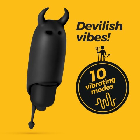 Wibrator mini Crushious O Pet Devil czarny 10 trybów 9 2 cm Crushious