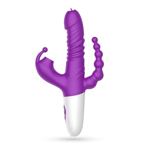 Wibrator punktu G Crushious Wrangler z posuwem i ssaniem USB 23 cm Crushious