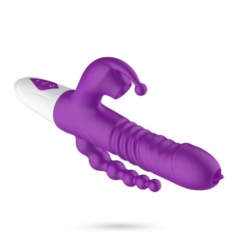 Wibrator punktu G Crushious Wrangler z posuwem i ssaniem USB 23 cm Crushious