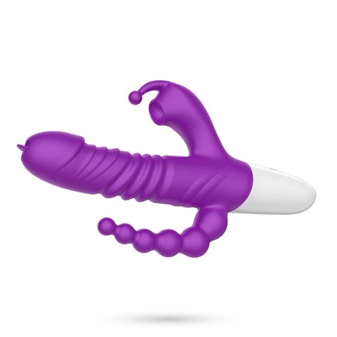 Wibrator punktu G Crushious Wrangler z posuwem i ssaniem USB 23 cm Crushious