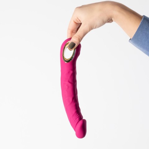 Wibrator realistyczny Crushious Magnus Bend zginany różowy USB Crushious