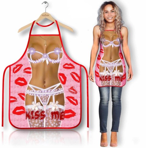 Fartuszek Kiss Me Grammi różowy regulowany Grammi