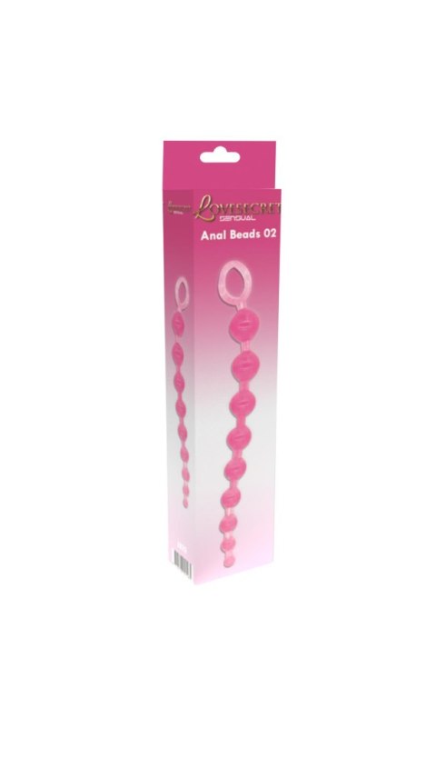 Koraliki analne silikonowe Lovesecret różowe 30 cm Lovesecret