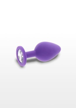 Korek analny Diamond Booty Jewel fioletowy z kryształkiem 8 cm TOYJOY