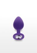 Korek analny Diamond Booty Jewel fioletowy z kryształkiem 8 cm TOYJOY