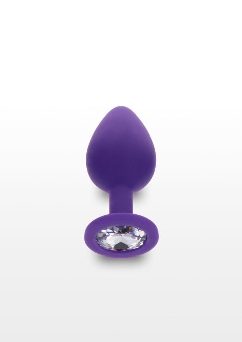 Korek analny Diamond Booty Jewel fioletowy z kryształkiem 8 cm TOYJOY