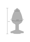 Korek analny Diamond Booty Jewel silikonowy fioletowy mały 7 cm TOYJOY
