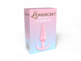 Korek analny Lovesecret Sensual T Plug 10 różowy 12,3 cm Lovesecret