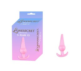 Korek analny Lovesecret Sensual T Plug 13 różowy 12,6 cm Lovesecret
