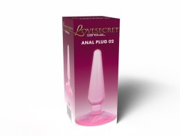 Korek analny Lovesecret z przyssawką różowy 11 cm Lovesecret