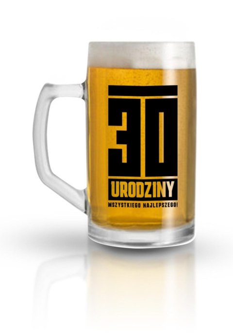 Kufel szklany 500 ml 30 urodziny Wszystkiego Najlepszego House of Mugs