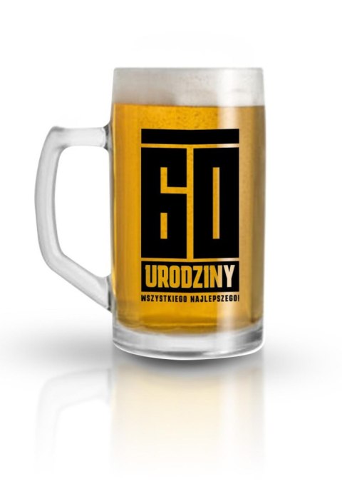 Kufel szklany 60 urodziny 500 ml House of Mugs