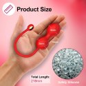 Kulki Kegla Lovesecret Premium z aplikacją różowe silikonowe USB 22 cm Lovesecret