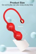 Kulki Kegla Lovesecret Premium z aplikacją różowe silikonowe USB 22 cm Lovesecret