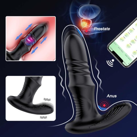 Masażer prostaty Lovesecret Premium sterowany aplikacją USB 12 cm Lovesecret