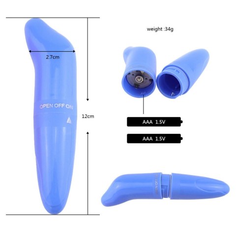 Mini Wibrator Punktu G Lovesecret Fioletowy na Baterie AAA Lovesecret