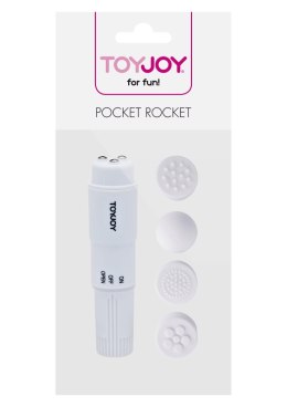 Mini wibrator ToyJoy Pocket Rocket biały 10,5 cm TOYJOY