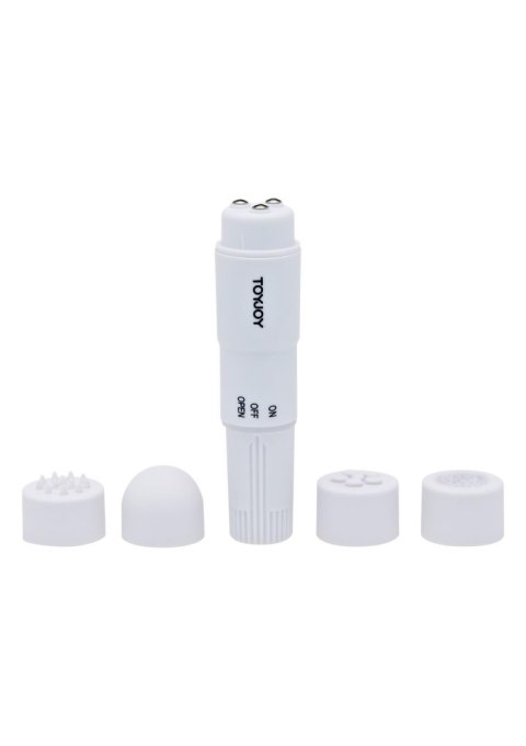 Mini wibrator ToyJoy Pocket Rocket biały 10,5 cm TOYJOY