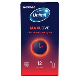 Prezerwatywy opóźniające Unimil Max Love 12 szt Unimil