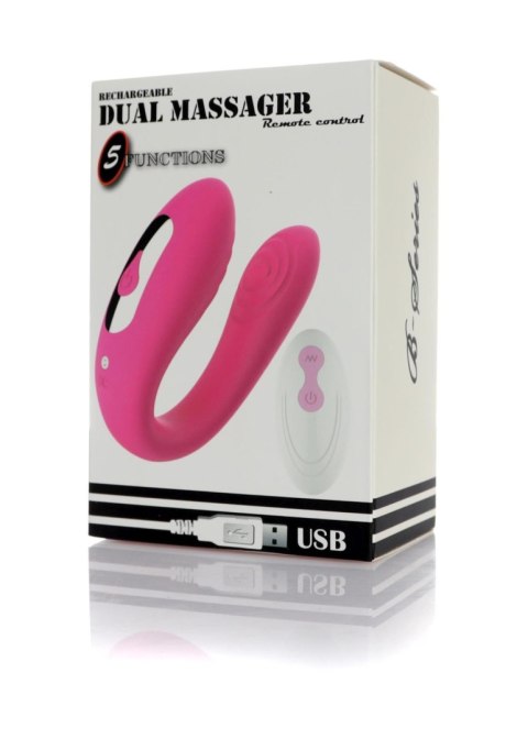Stymulator - Massager Dual Vibrator USB 5 Functions / Remote Control B - Series Magic