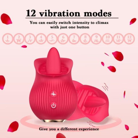 Stymulator łechtaczki z lizaniem Petal Bliss silikonowy USB 9cm B - Series Lyla