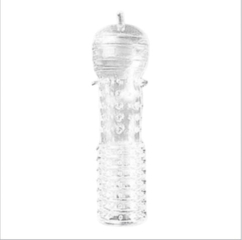 Transparentny rękaw na penisa z wypustkami Lovesecret 12,5 cm Lovesecret