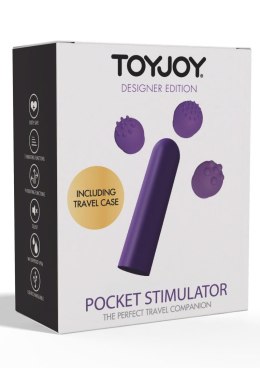 Wibrator kieszonkowy ToyJoy fioletowy 12 funkcji USB 6 cm TOYJOY