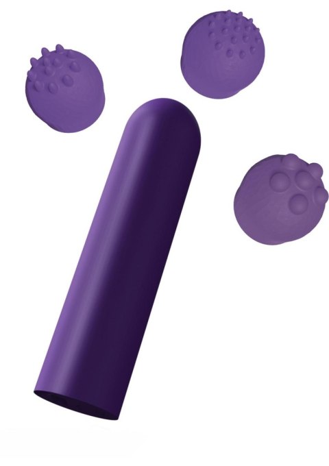 Wibrator kieszonkowy ToyJoy fioletowy 12 funkcji USB 6 cm TOYJOY
