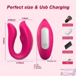 Wibrator przenośny sterowany aplikacją Lyla różowy silikonowy USB B - Series Lyla
