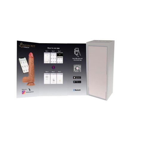 Wibrator realistyczny Lovesecret Premium z aplikacją 21.5 cm Lovesecret