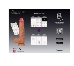 Wibrator realistyczny Lovesecret Premium z aplikacją 21.5 cm Lovesecret
