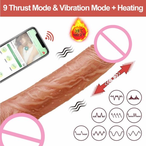 Wibrator realistyczny Lovesecret Premium z aplikacją 21.5 cm Lovesecret