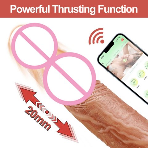 Wibrator realistyczny Lovesecret Premium z aplikacją 21.5 cm Lovesecret