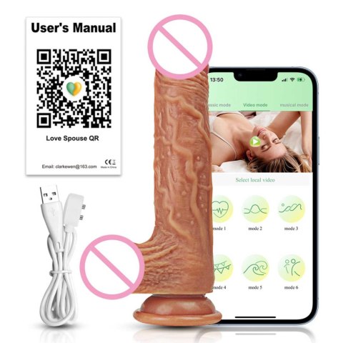 Wibrator realistyczny Lovesecret Premium z aplikacją 21.5 cm Lovesecret