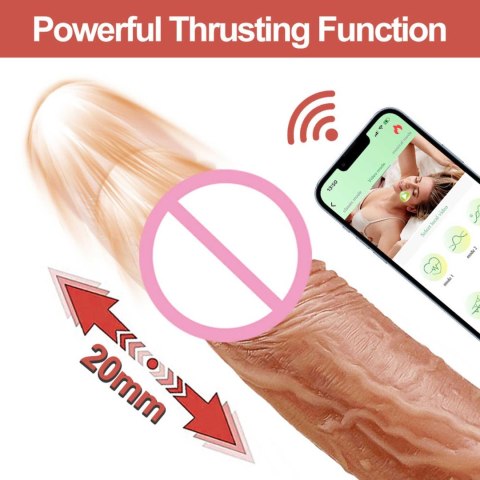 Wibrator realistyczny Lovesecret Premium z aplikacją 21.5 cm Lovesecret
